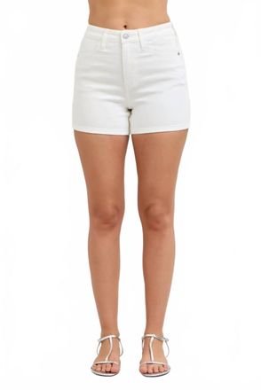 Judy Blue High Waisted Slim Shorts In White