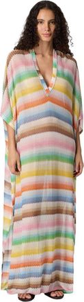 Missoni Long Caftan Cover-up With D&eacute;grad&eacute; Zigzag Motif in Multicoloured at Nordstrom, Size Medium