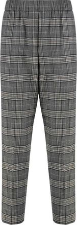 PESERICO Wollen broek - Dames - Slim Fit Broeken - Grijs - L - Wol - Broeken