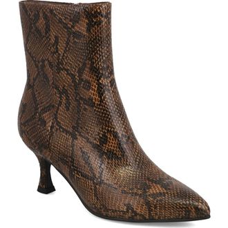 Mia Ediva Pointed Toe Bootie in Brown at Nordstrom, Size 6