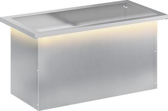 vidaXL Jardinera Para Jard&iacute;n Con Luces Led Plateado 30 X 60 X 30 Cm Vidaxl