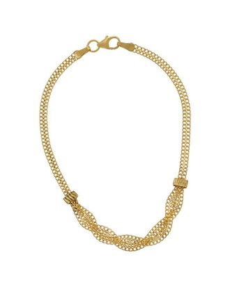 Italian Gold, Inc 10K Fancy Braided Curb Link Bracelet