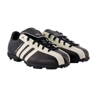 Yohji Yamamoto Leather Color-Block Sneaker - Black