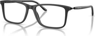 Giorgio Armani 56mm Rectangle optical glasses in Black at Nordstrom