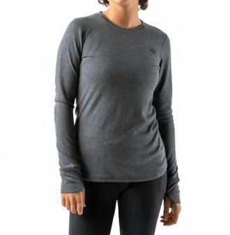 Rabbit Womens Outrun Long Sleeve Tee In Charcoal