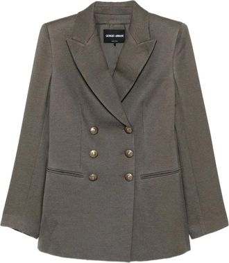 Giorgio Armani Blazer met dubbele rij knopen - Groen