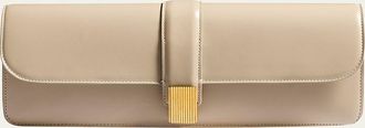 Khaite Blake Box Leather Clutch Bag