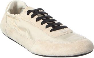 Prada Collapse Nylon & Suede Sneaker