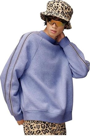 UGG Tasman Crew Neck Mens Sweatshirt Dusted Iris Heather : 2XL, Cotton/Polyester