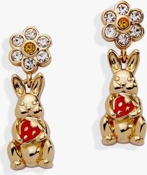 Alex and Ani Bunny Drop Earrings in Gold at Nordstrom