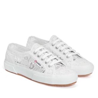Superga Dames/Dames 2750 Macram&eacute; Sportschoenen (Wit)