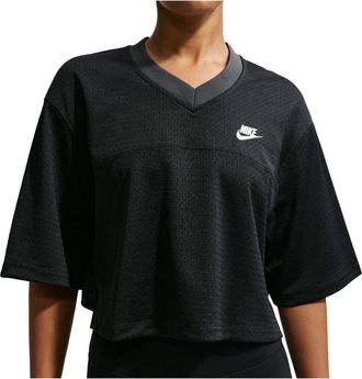 Nike (WMNS) Nike NSW Heritage Festival Crop Mesh Jersey Anthracite Black Sail IR1650-010