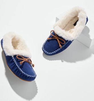 Talbots Ruby Suede Moccasins Shoes - Midnight Sail - 10M Talbots
