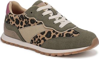 Blowfish Valley Sneaker in Olive /Leopard Faux Suede at Nordstrom Rack, Size 7.5