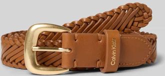 Calvin Klein G&uuml;rtel aus Rindsleder mit Dornschlie&szlig;e in Cognac, Gr&ouml;&szlig;e 100
