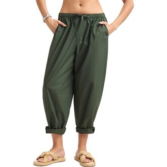 Vitamin A Parker Organic Cotton Cuff Cover-Up Pants in Green at Nordstrom, Size X-Small