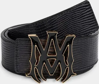 Amiri Men & apos;s Lizard-Embossed Leather Belt