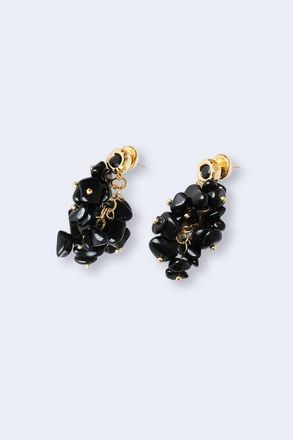 Classicharms Melanie Obsidian Cascade Cluster Earrings in Black at Nordstrom