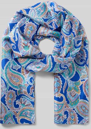 Codello Seidenschal mit Allover-Paisley-Print Modell PONG&Eacute; in Blau, Gr&ouml;&szlig;e 1
