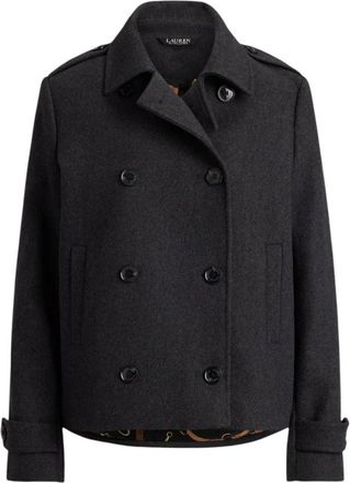 Ralph Lauren Dubbelrijige wollen blazer - Dames - Zomerjassen - Zwart - S - Wol - Jassen