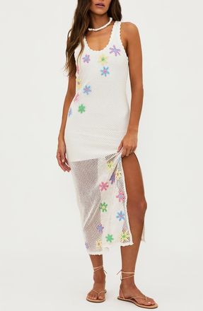 Beach Riot Diana Mesh Midi Dress in Sublime Spring Crochet at Nordstrom Rack, Size X-Small