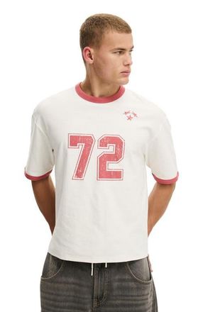 Cotton On Mens Cropped Fit Graphic T-Shirt in Vintage White 72 Star at Nordstrom, Size X-Large