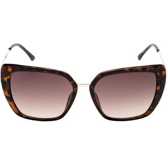 Guess Cat Eyes Bruine Gradi&euml;nt Lens Donker Havana Bruine Zonnebril