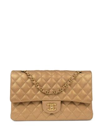 Chanel 2014-2015 Double Flap shoulder bag - women - Caviar Leather - One Size - Gold