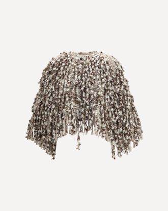 Brunello Cucinelli Dazzling Twist Embroidery mohair and wool Cardigan Female M