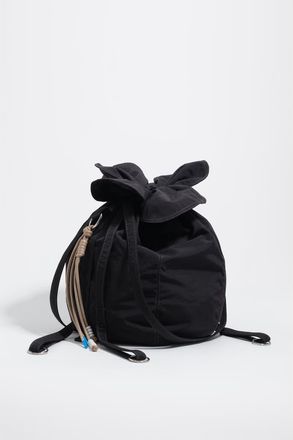 Bimba & Lola Woven Large Petalo Bag in Black at Nordstrom