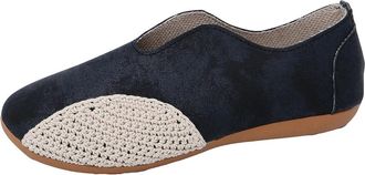 Generic Ladies Slip On Shoes Breathable Casual Pumps Shoes Stylish Lightweight Foldable Versatile Comfortable Walking Shoe Work Holiday Black