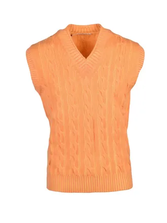 KANGRA Classic Cable Knit Merino Wool Vest