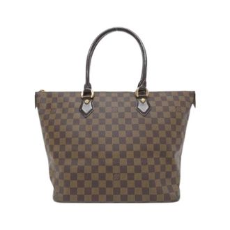 Louis Vuitton Pre-owned Tote Bags, female, Brown, Size: ONE SIZE Pre-owned Saleya Damier Bag