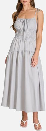 Blu Pepper Stripe Tiered Midi Sundress in Blue at Nordstrom Rack, Size Medium