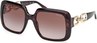Guess Gs 00161 Oversized Square Zonnebril - Dames - Zonnebrillen - Bruin - ONE Size - Accessoires