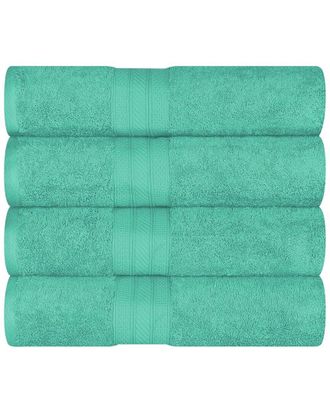 Superior Cotton Solid Highly-Absorbent 4Pc Luxury Bath Towel Set
