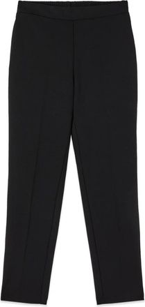 Oltre Regular broek van cr&ecirc;pe stof - Dames - Slim Fit Broeken - Zwart - XL - Polyester - Broeken
