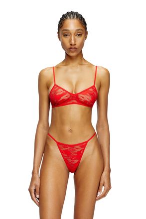Diesel Bra in stretch camo lace - Bras - Woman - Red