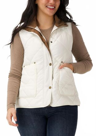 The Normal Brand Quilted Liner Vest In White