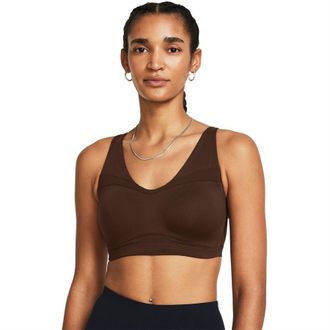 Under Armour Sportbeha met spaghettibandjes voor dames (Bruin)