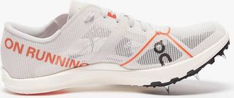 On Womens Cloudspike Xc Running Shoes In Frost White