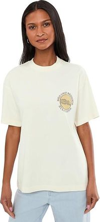 AllSaints Sun City Etta T-Shirts Womens Clothing Egret White : XS (US 00-0), Cotton