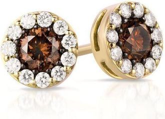 Le Vian Ladies Center Color Earrings set in 14K Honey Gold