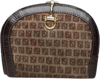 Fendi Pre-owned Vintage Clutch - Dames - Vintage Clutch - Bruin - ONE Size - Leer - Vintage