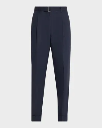 Officine G&eacute;n&eacute;rale Hugo Cotton Poplin Tailored Pants