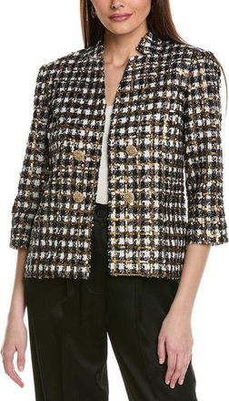 St. John Embroidered Tweed Jacket