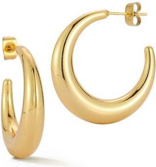 Glaze Jewelry Crescent Hoop Earrings in Gold at Nordstrom Rack