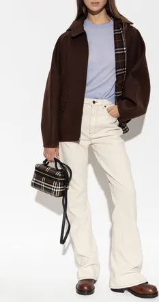 Burberry Wool Jacket Vauxhall, Womens, Brown