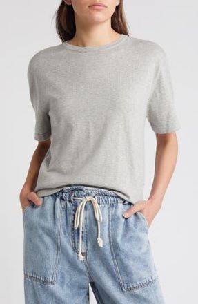 Rails Avery Short Sleeve Cotton & Cashmere Sweater in Heather Grey at Nordstrom Rack, Size Small