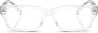 Diesel 56mm Square Optical Glasses in Shiny Cristal/Demo at Nordstrom